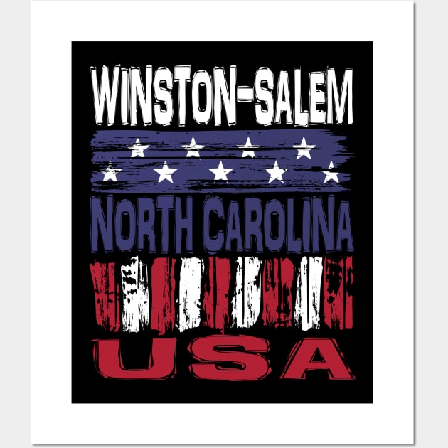 Winston-Salem North Carolina USA T-Shirt Wall Art by Nerd_art